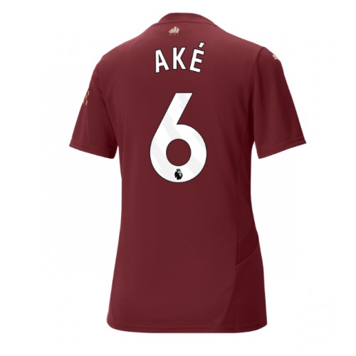 Fotballdrakt Dame Manchester City Nathan Ake #6 Tredjedrakt 2024-25 Kortermet